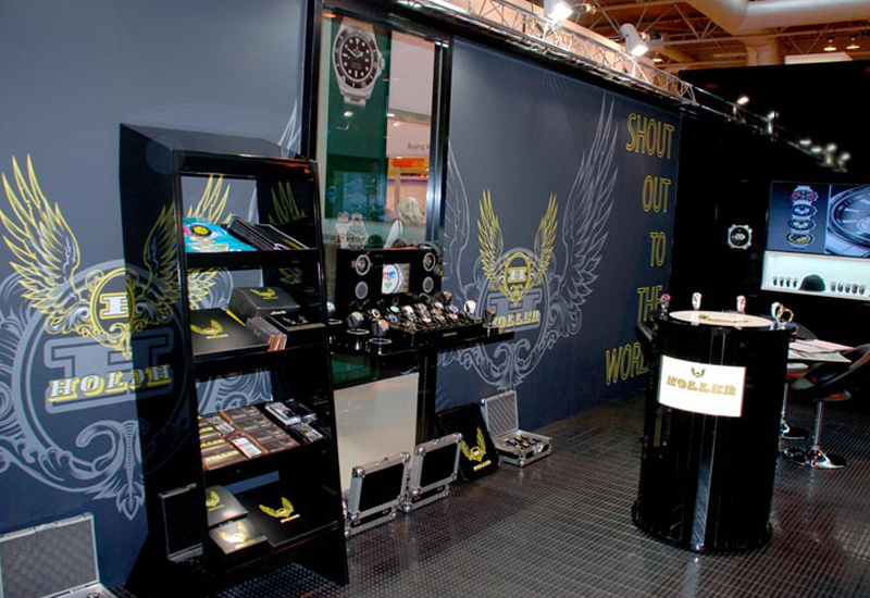 Holler trade show stand